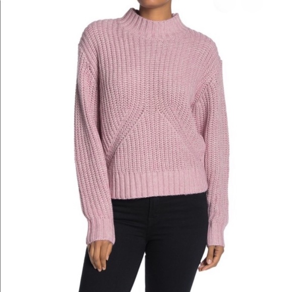 Splendid Sweaters - Splendid Chunky Knit Mock Neck Sweater